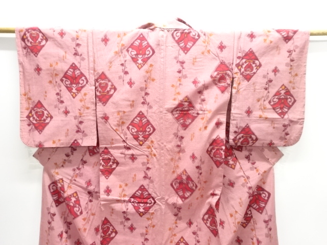  大正ロマン　花菱模様織り出し着物